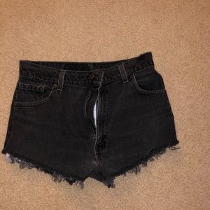 Urban Outfitters black Levi jean shorts